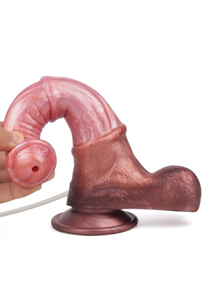 Pink Alien Spritzender Dildo Jumpy 24,5 cm - Drachen-Dildo 7