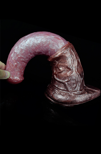 Pink Alien Strong Bello Metallic Dildo 28,5 cm - Drachen-Dildo 5