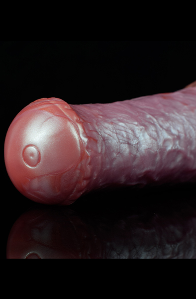 Pink Alien Strong Bello Metallic Dildo 28,5 cm - Drachen-Dildo 6