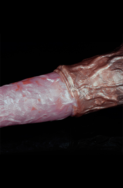 Pink Alien Strong Bello Metallic Dildo 28,5 cm - Drachen-Dildo 7