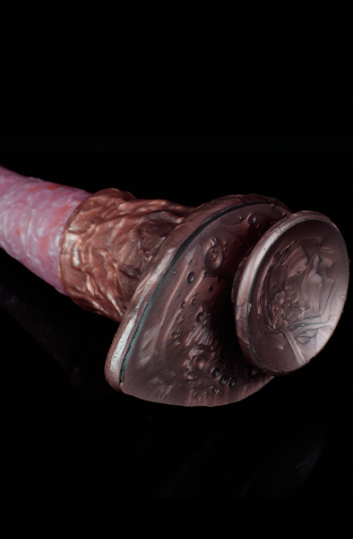 Pink Alien Strong Bello Metallic Dildo 28,5 cm - Drachen-Dildo 8