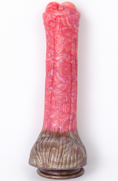 Pink Alien Weicher Flüssigsilikon-Dildo Rot 26 cm - Drachen-Dildo 4