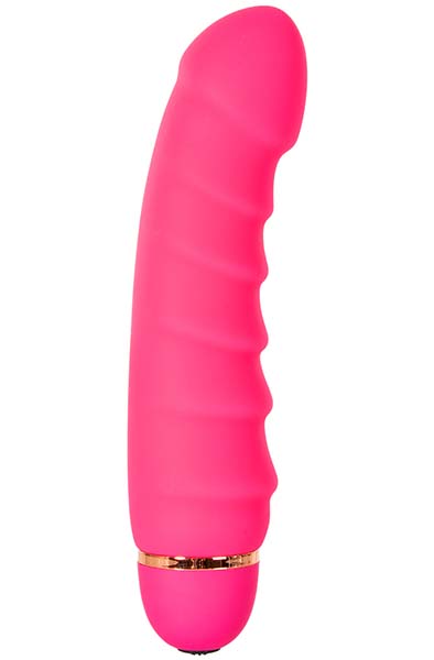 Pink Erstaunlicher Gerippter Vibrator - Vibrator 1