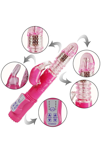 Pink Stoßender Rabbit Vibrator - Rabbit-Vibrator 2