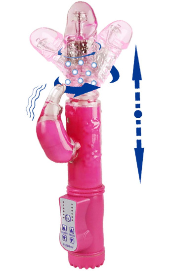 Pink Stoßender Rabbit Vibrator - Rabbit-Vibrator 3