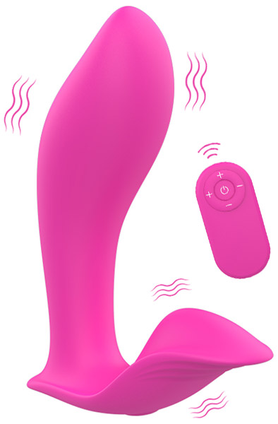 Pink tragbarer Vibrator mit Fernbedienung - G-Punkt-Vibrator 1