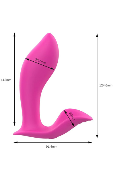 Pink tragbarer Vibrator mit Fernbedienung - G-Punkt-Vibrator 2