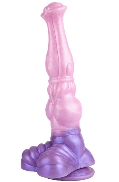 Pinky Jumpy Dildo Rose/Violett 28 cm - Drachen-Dildo 1