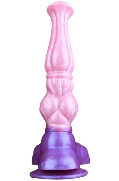 Pinky Jumpy Dildo Rose/Violett 28 cm - Drachen-Dildo 2