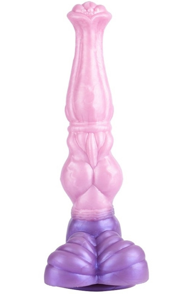 Pinky Jumpy Dildo Rose/Violett 28 cm - Drachen-Dildo 3