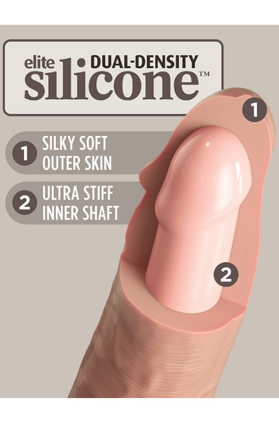 Pipedream 2Density Silikon-Penis 25 cm - Realistischer Dildo 2