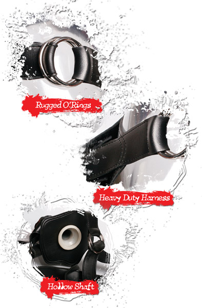 Pipedream Hollow Strap-On 30 cm - Umschnalldildo mit Geschirr 2