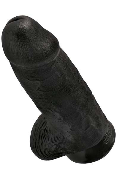 Pipedream King Cock Chubby Schwarz 23 cm - XL Dildo 4