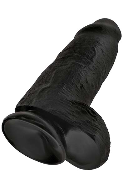 Pipedream King Cock Chubby Schwarz 23 cm - XL Dildo 5