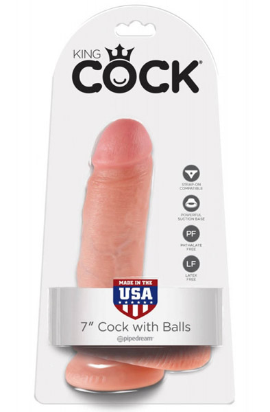 Pipedream King Cock mit Hoden 18 cm - Dildo 4