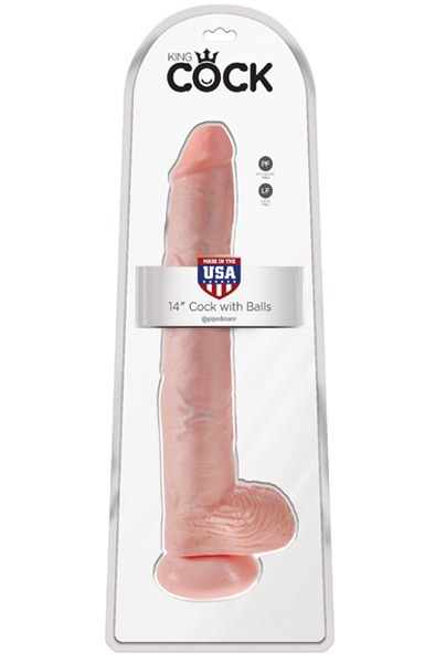 Pipedream King Cock mit Hoden 35 cm - XL Dildo 6