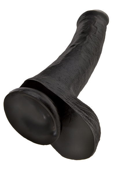 Pipedream King Cock mit Hoden Schwarz 33cm - XL Dildo 2