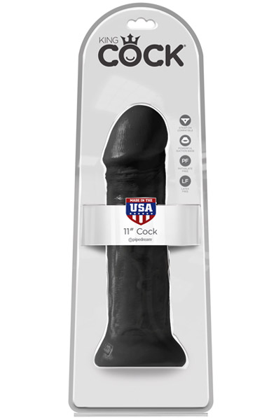 Pipedream King Cock Schwarz 28 cm - Dildo 3