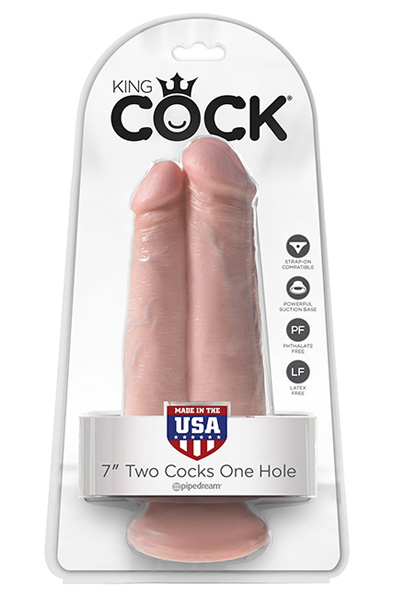 Pipedream King Cock Two Cocks One Hole 20 cm - Doppel-Dildo 2