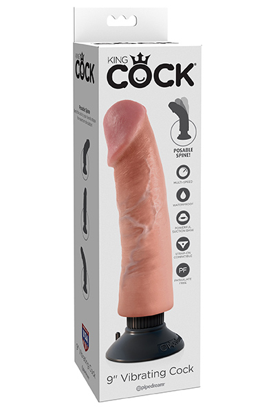 Pipedream King Cock Vibrationsdildo 23 cm - Vibrierender Dildo 3