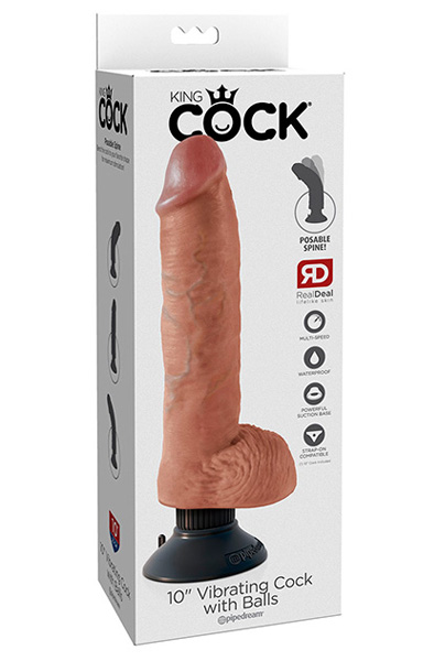 Pipedream King Cock Vibrator 25,5 cm - Vibrierender Dildo 3