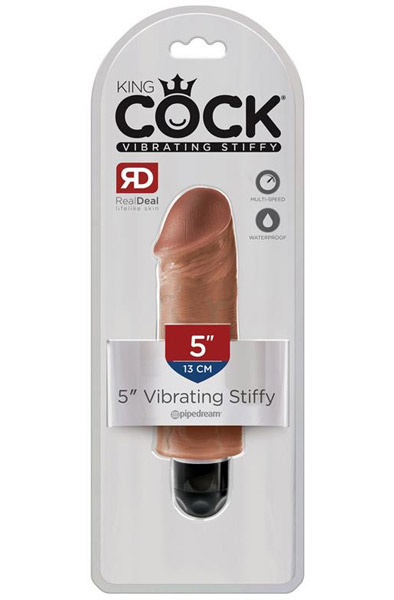 Pipedream King Cock Vibrierender Stiffy Hautfarben 13 cm - Vibrierender Dildo 3