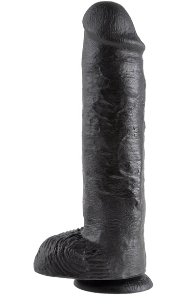 Pipedream King Cock With Balls Black 28 cm - XL Dildo 1