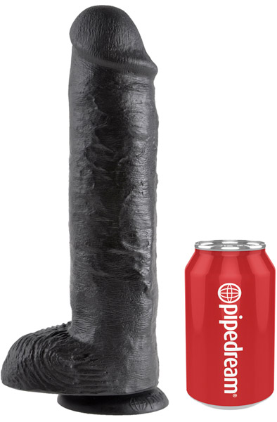 Pipedream King Cock With Balls Black 28 cm - XL Dildo 2