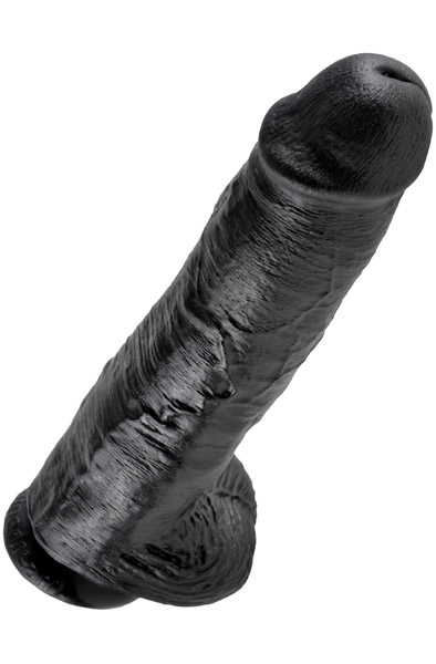 Pipedream King Cock With Balls Black 28 cm - XL Dildo 3