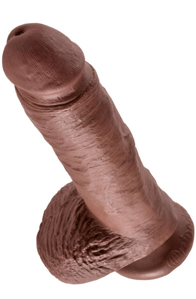 Pipedream Penis mit Hoden Braun 22,5 cm - Realistischer Dildo 3