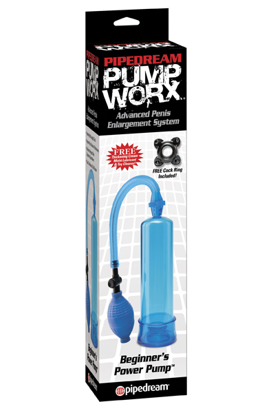 Pipedream Pump Worx Anfänger-Powerpumpe Blau - Penispumpe 2