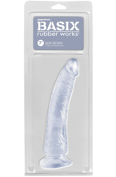 Pipedream Slim Seven Transparent 20,5 cm - Dildo 2