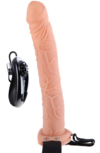 Pipedream vibrierender hohler Umschnall-Dildo 28 cm - Hohl-Strap-on 2