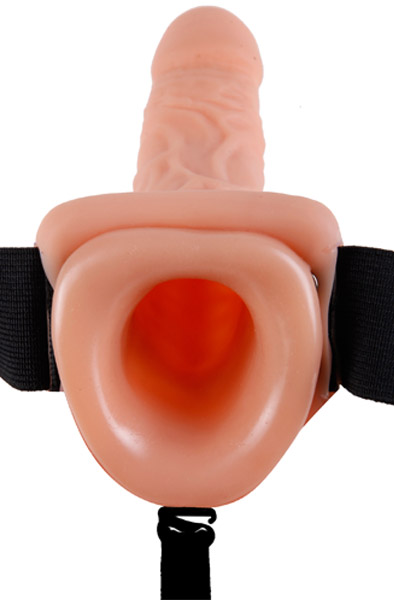 Pipedream vibrierender hohler Umschnall-Dildo 28 cm - Hohl-Strap-on 3