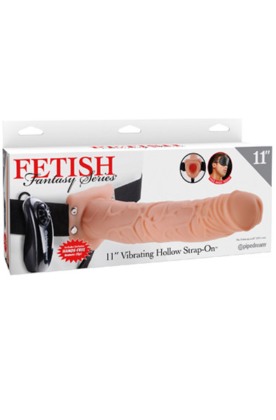 Pipedream vibrierender hohler Umschnall-Dildo 28 cm - Hohl-Strap-on 4