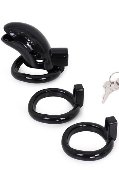 Plastic Keuschheitskäfig Schwarz - Keuschheitskäfig 2
