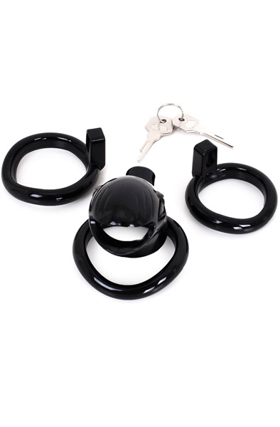 Plastic Keuschheitskäfig Schwarz - Keuschheitskäfig 3