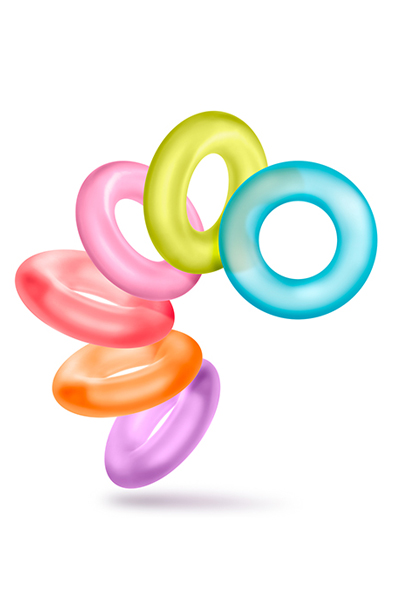 Play With Me König des Rings 6er-Pack - Cockring-Set 1