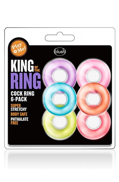 Play With Me König des Rings 6er-Pack - Cockring-Set 2