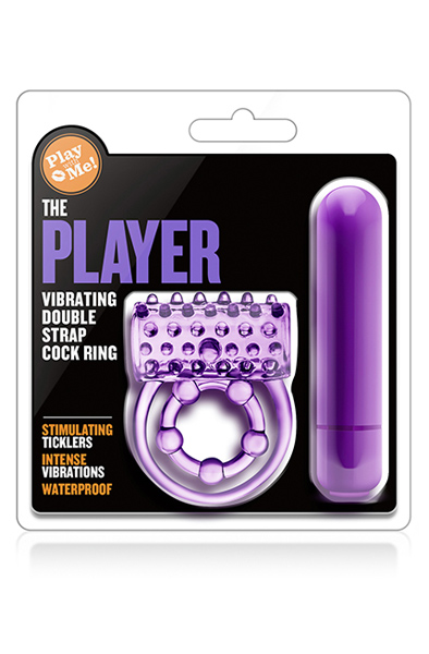 Play With Me The Player Doppelter Cockring - Vibrierender Penisring 2