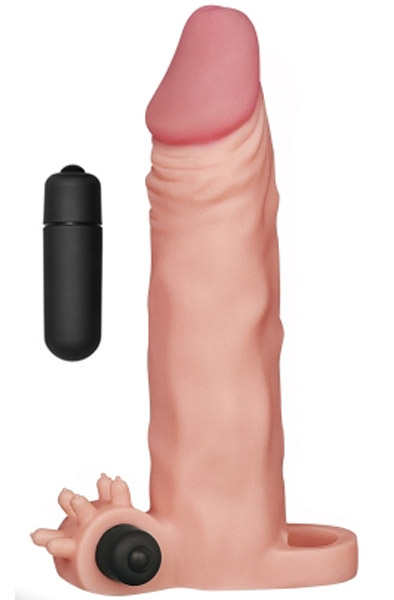 Pleasure X-Tender vibrierende Penishülle - Vibrierender Penisverlängerer 1