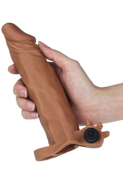 Pleasure X-Tender vibrierende Penishülle - Penisverlängerung/Penishülle 4