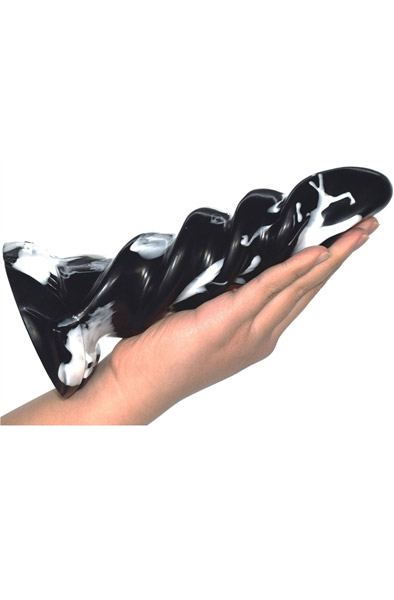 Plug Gimlix Schwarz-Weiß 23 cm - Drachen-Dildo 2