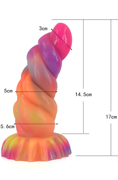Plug Skarix Leuchtet im Dunkeln 17 cm - Drachen-Dildo 2