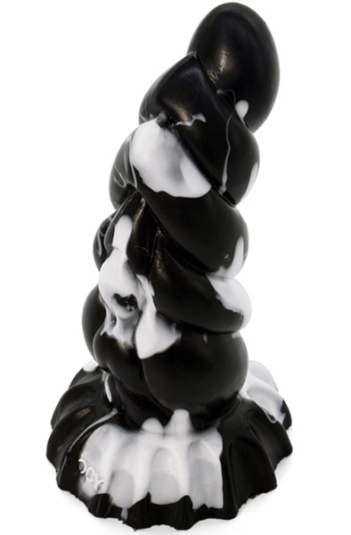 Plug Skarix Schwarz-Weiß 20 cm - Drachen-Dildo 2