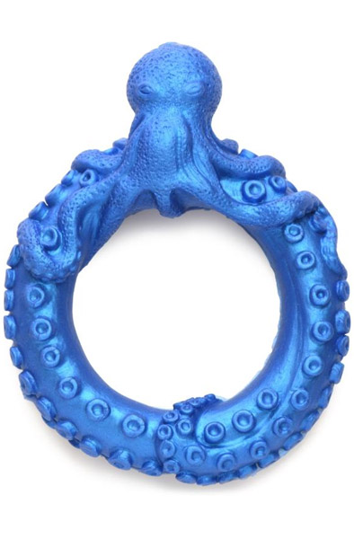 Poseidon's Octo-Ring Silikon-Penisring Blau - Cockring 1