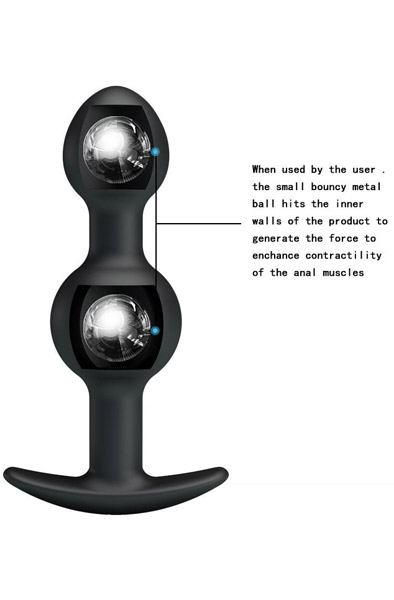 Pretty Love Analplug Kugeln mit Vibration schwer - Analplug 3