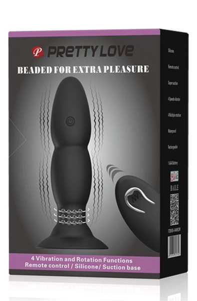 Pretty Love Analplug mit 4 Vibrations- und Rotationsmodi - Vibrierender Analplug 2