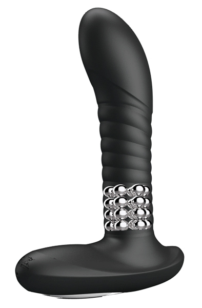 Pretty Love Massager mit Rotations- und Vibrationsfunktion Schwarz - Ferngesteuerter Prostatamassagegerät 1