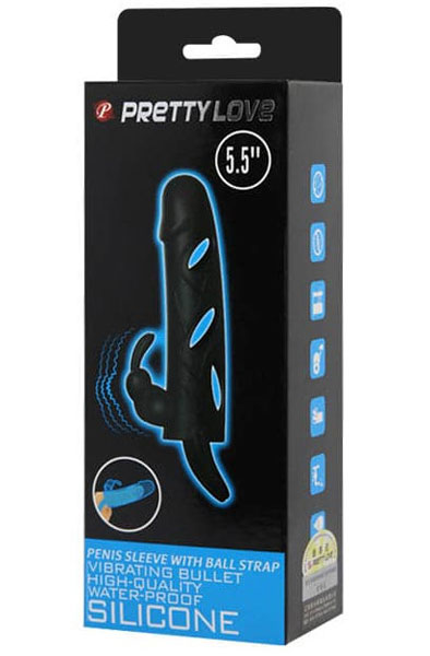 Pretty Love Penishülle mit Hodenschlaufe - Vibrierende Penis-Manschette 3